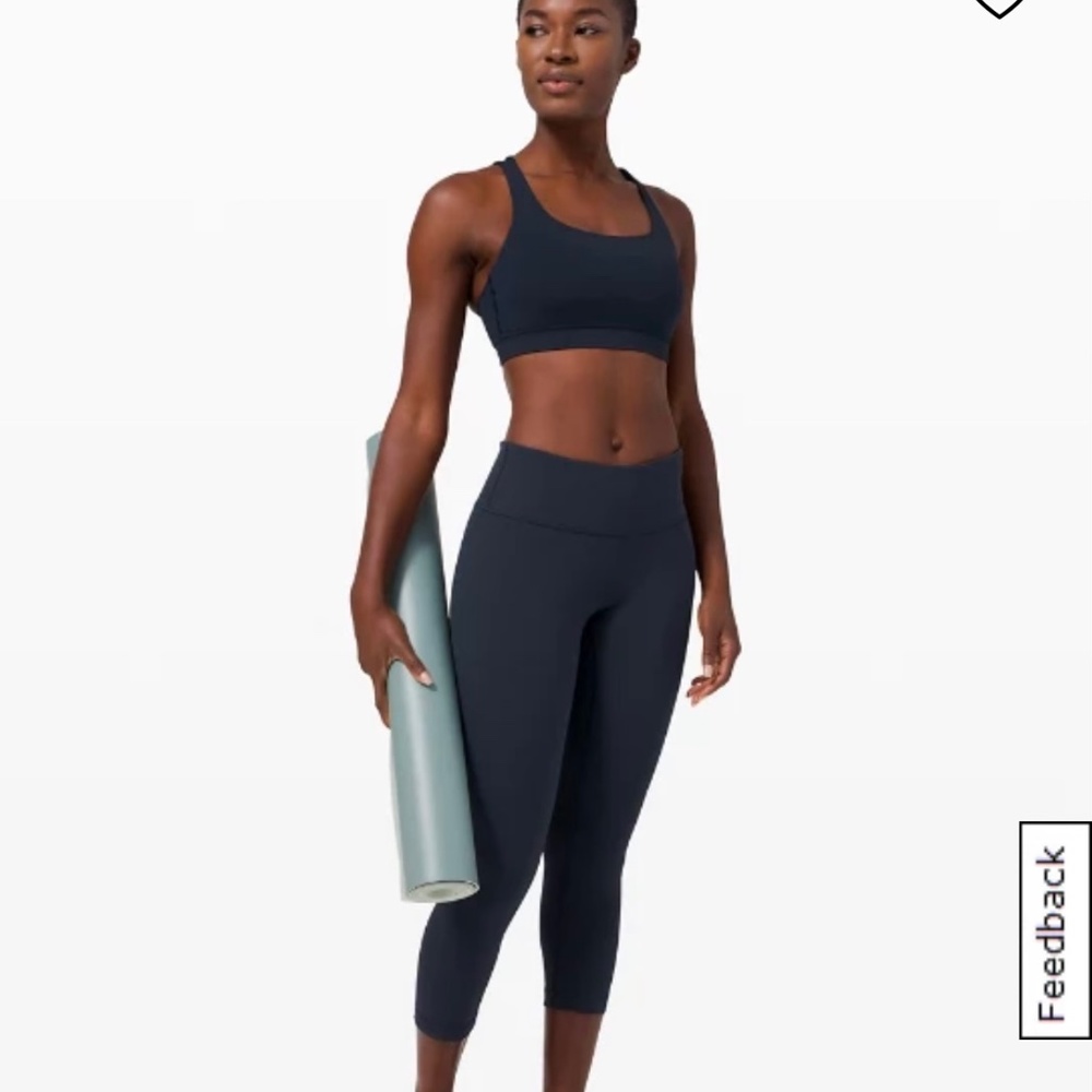 Lululemon Rare Wunder Under MR Crop 21” 6 True Navy NWT